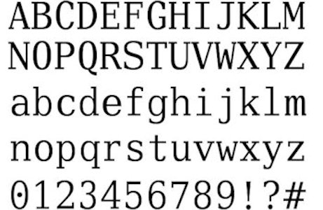 A Serif Font