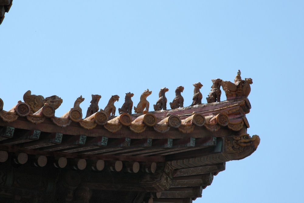 Roofline Ornaments in the Forbidden City