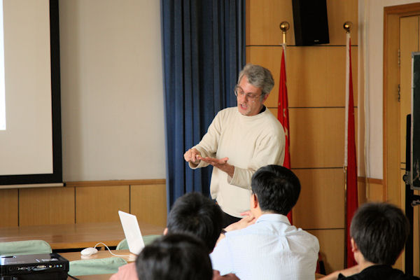 Lecture at Tsinghua University in Beijing, China