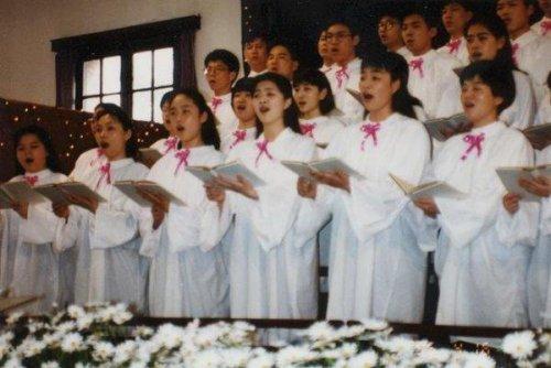 Junior Choir in the Church on Gulong Island in Xiamen, Fujian