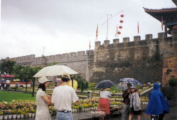 Wall of the Old city of Dali