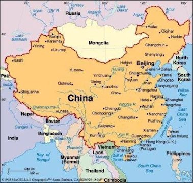 China Map Political