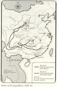 Route of the Long March, 1934-35 