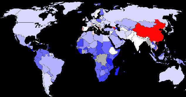 Gender Ratio for World's Countries for the Under Age 15