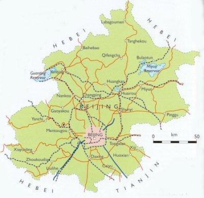 Map of Beijing Municipality