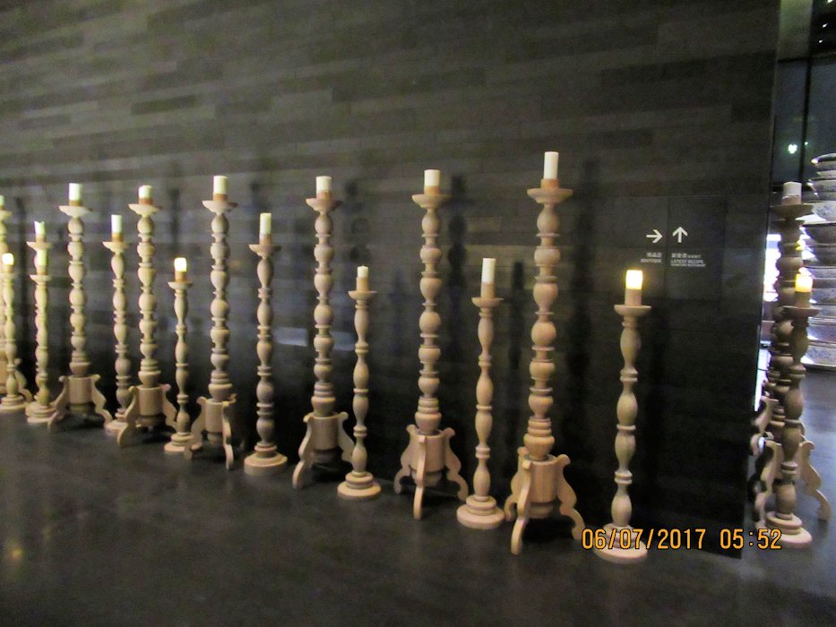 Display of Ornate Candle Holders  