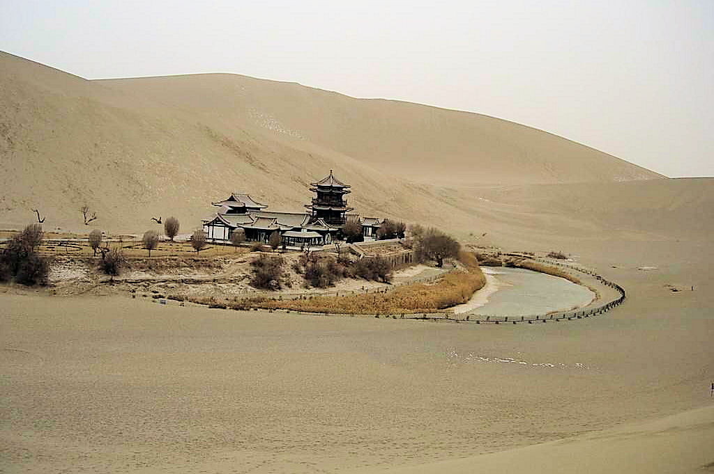 Crescent Moon Pool in Xinjiang Province China
