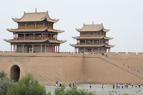 Great Wall Fort at Jiayuguan, Gansu, China