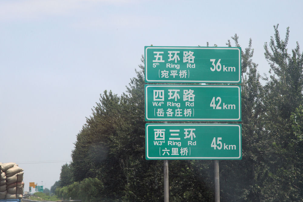 Chinese Road Signs In 2008