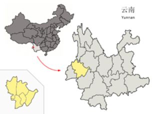 Location of Yunnan Province