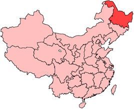Location of Heilongjiang 