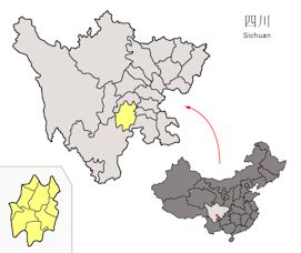 Location of Sichuan Province