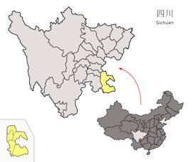 Location of Sichuan Province