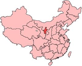 Location of Ningxia 