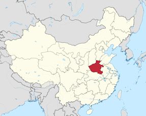 Location of Henan Province
