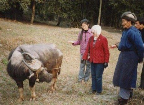 Bernice and a Water Buffalo