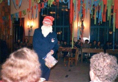 Santa at the Christmas Party 1987