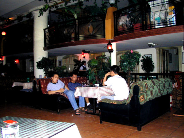 Driver and Chinese Teachers join us at the Cafe