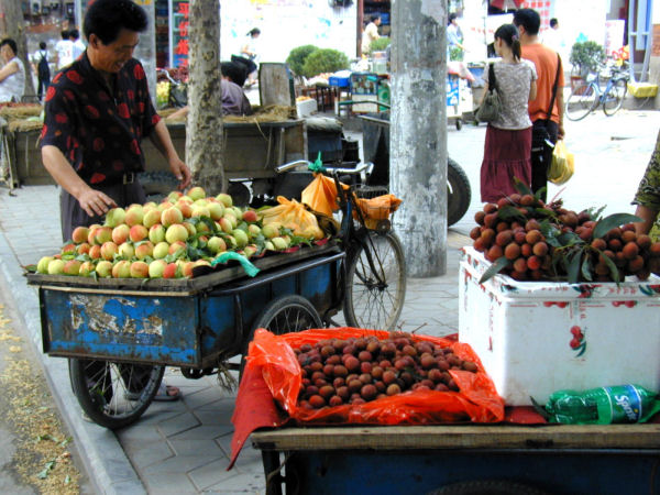 Lichee Nuts for Sale on the Street