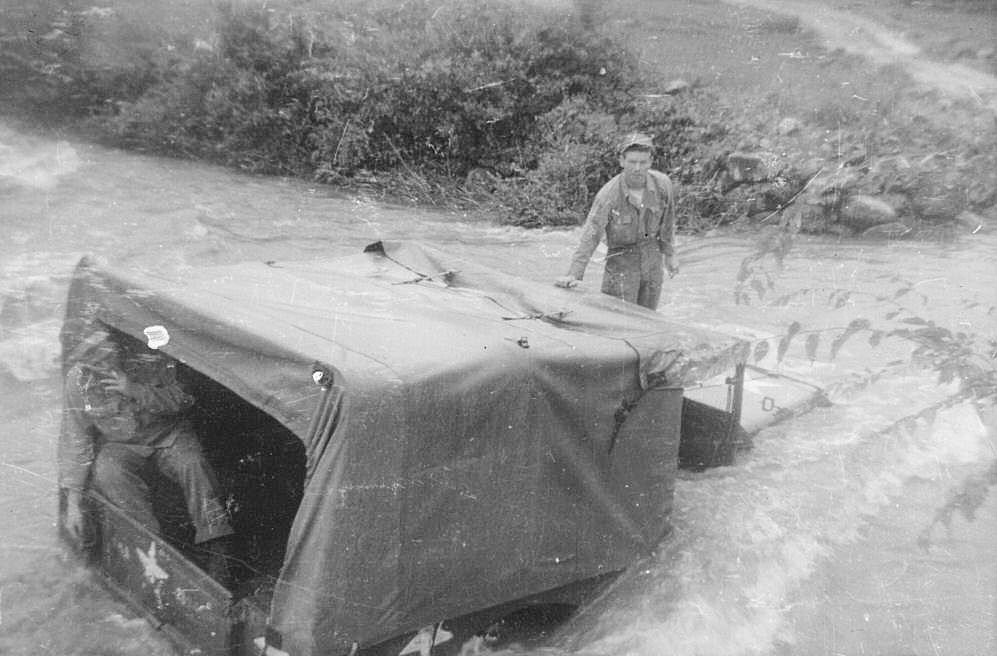 581st Signal RR Co. at Hill 1157, South Korea, 1951