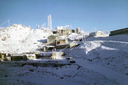 Looking East from Chopper Pad in Winter