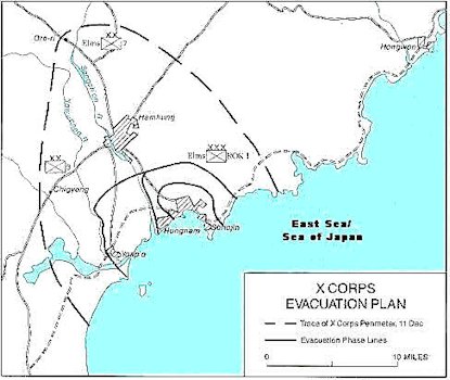 X Corps Evacuation Plan from North Korea
