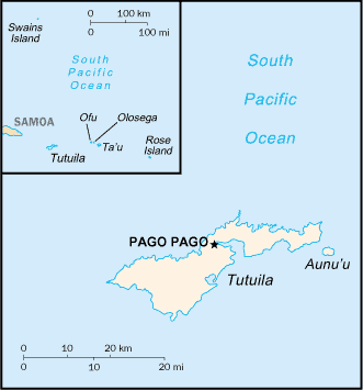 A Map of American Samoa