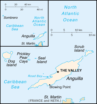 A Map of Anguilla