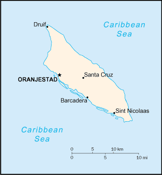 A Map of Aruba
