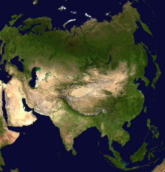 A Map of Asia Pacific Region