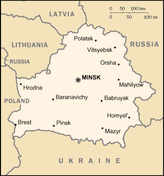 A Map of Belarus