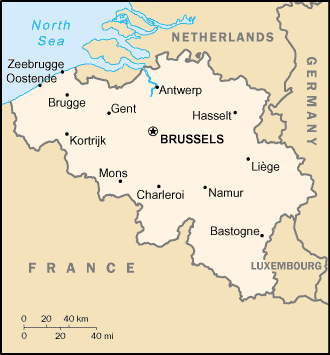 A Map of Belgium