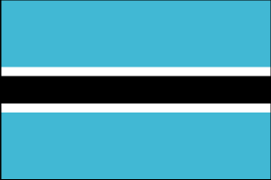  Flag for Botswana