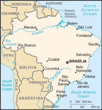 A Map of Brazil