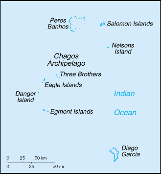 A Map of British Indian Ocean Territory