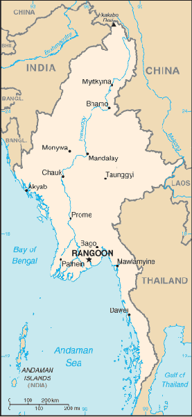 A Map of Burma