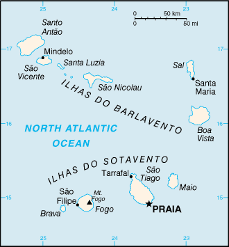 A Map of Cape Verde