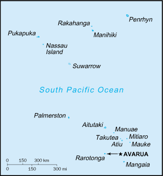 A Map of Cook Islands