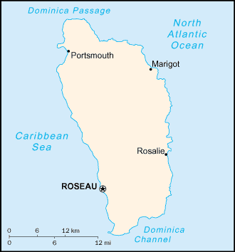 A Map of Dominica