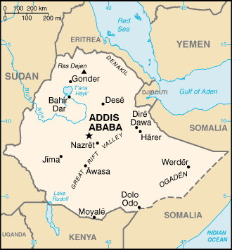 A Map of Ethiopia