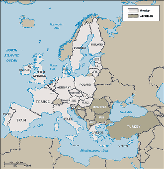 A Map of European Region