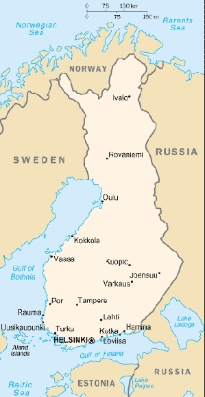 A Map of Finland