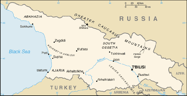 A Map of Georgia