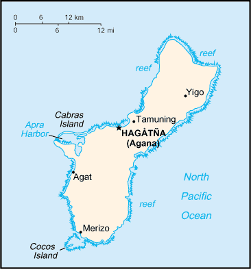 A Map of Guam