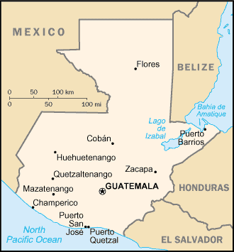 A Map of Guatemala