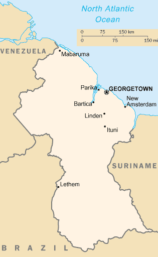 A Map of Guyana