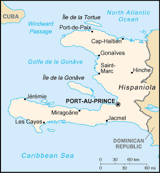 A Map of Haiti