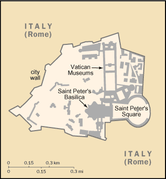 A Map of Holy See (Vatican)