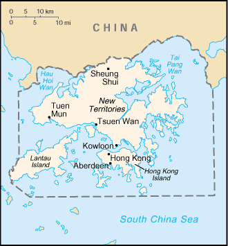 A Map of Hong Kong