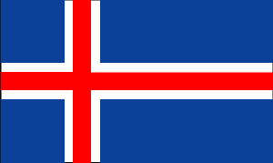  Flag for Iceland
